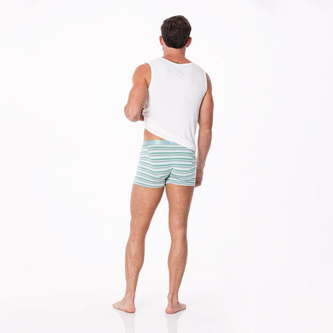 Men's Boxer Briefs - April Showers Stripe