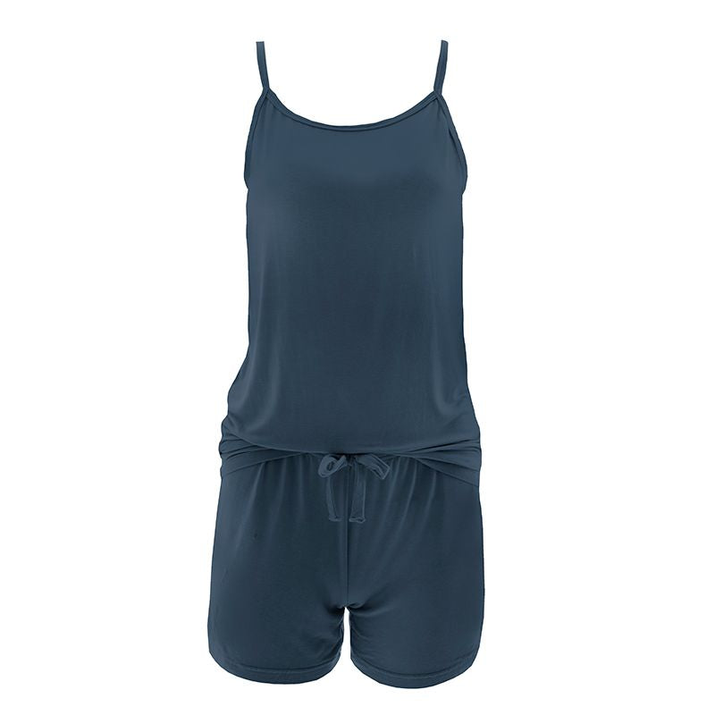 Last One - Size Small: Women's Cami and Lounge Shorts Set - Deep Sea