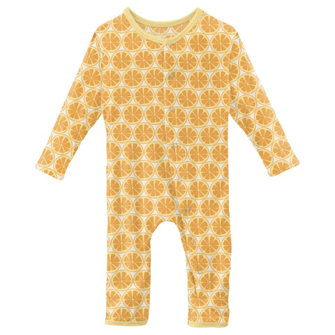 Coverall (Snaps/Zipper) - Natural Lemons