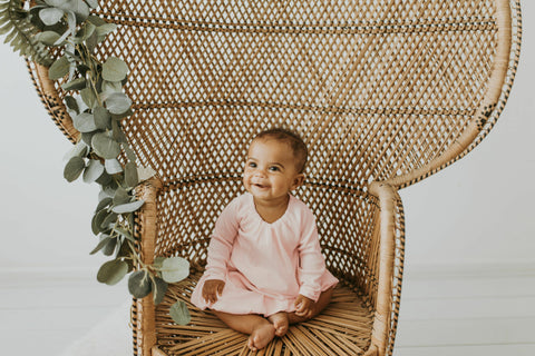 Bubble Dress (Long Sleeve) - Rosewater