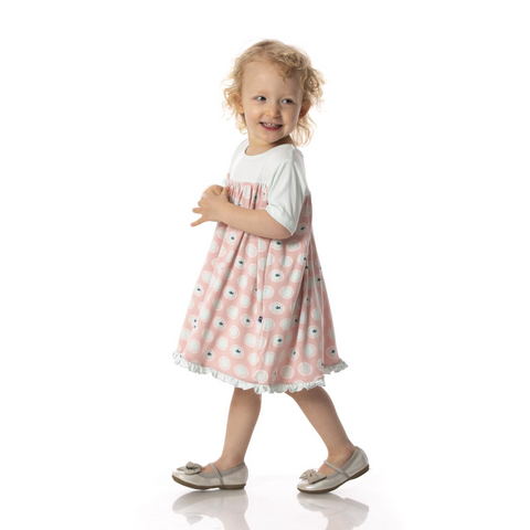 Classic Swing Dress (Short Sleeve) - Baby Rose Porthole