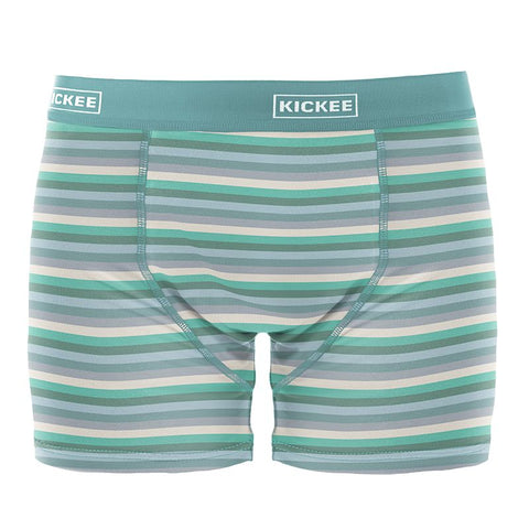 Men's Boxer Briefs - April Showers Stripe