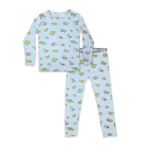 2 Piece Pajamas (Long Sleeve) - Pool Floats