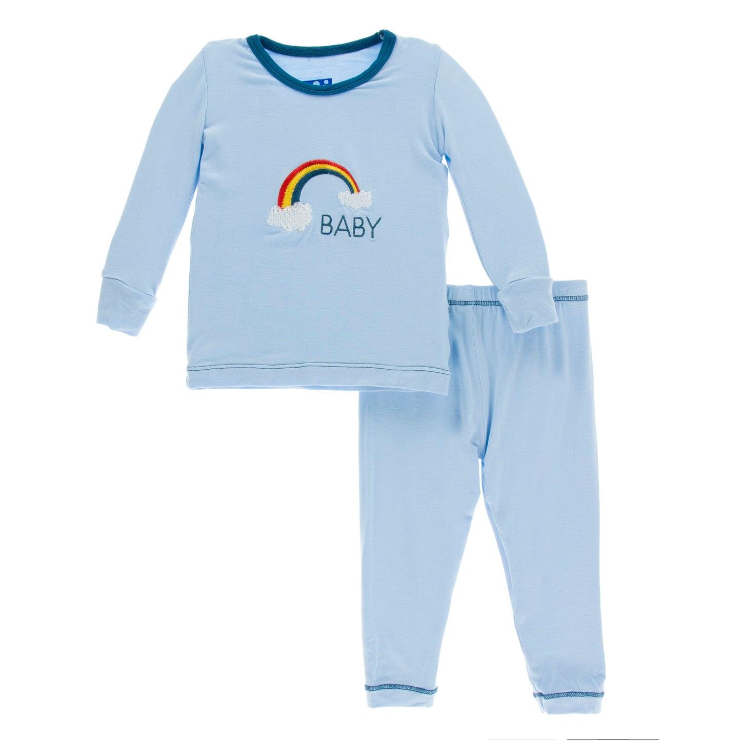 2 Piece Pajama Set (Long Sleeves) - Pond Rainbow Baby