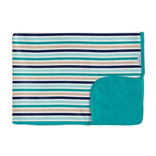 Toddler Blanket - Sand and Sea Stripe