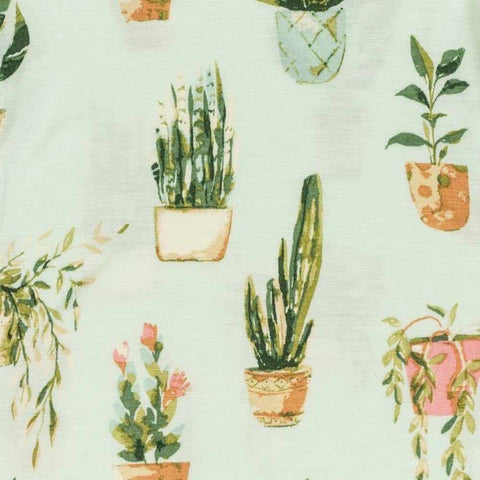 milkbarn potted plants Short Sleeve Coverall (Zipper)