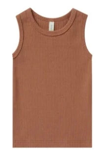 Ribbed Tank Top - Amber (Solid)
