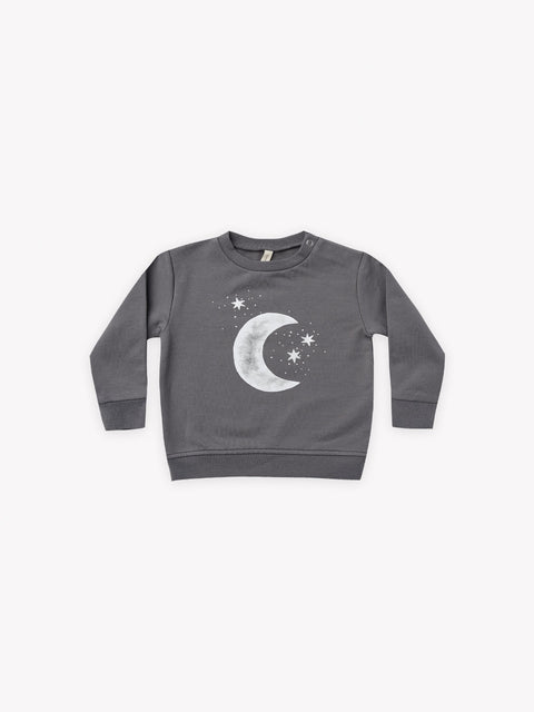 Fleece Sweatshirt (Long Sleeve) - Moon + Stars