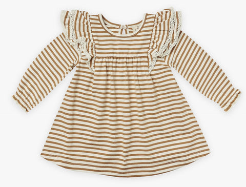 Vestido Flutter (Manga Larga) - Raya Nogal