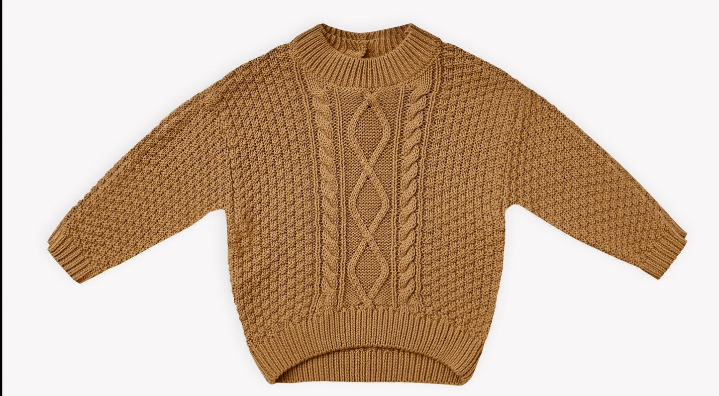 Sweater Cable Knit - Walnut