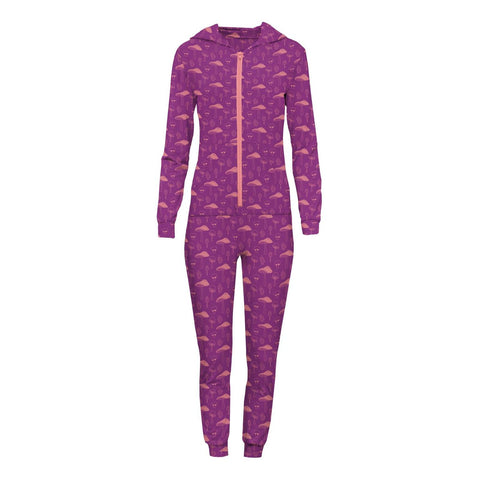 Women's Jumpsuit with Hood - Starfish Mushrooms