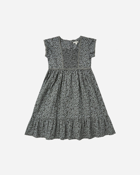 LAST ONE: 4-5Y: Madeline Dress - Indigo Meadow