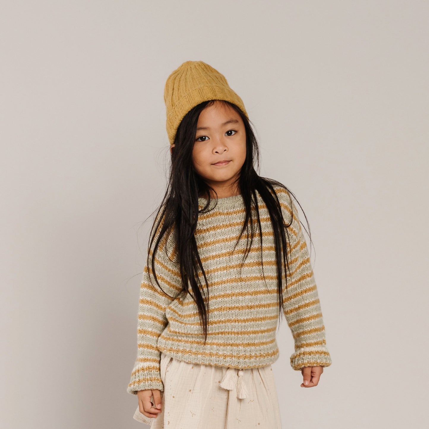 Aspen Sweater (Infant-Youth) - Agave/Gold