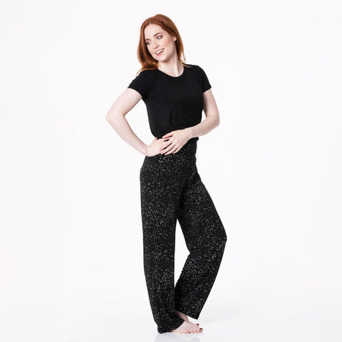 Women's Loosey Goosey Pajama Set (Short Sleeve) - Midnight Constellations