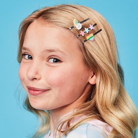 Hair Clips - Rainbows