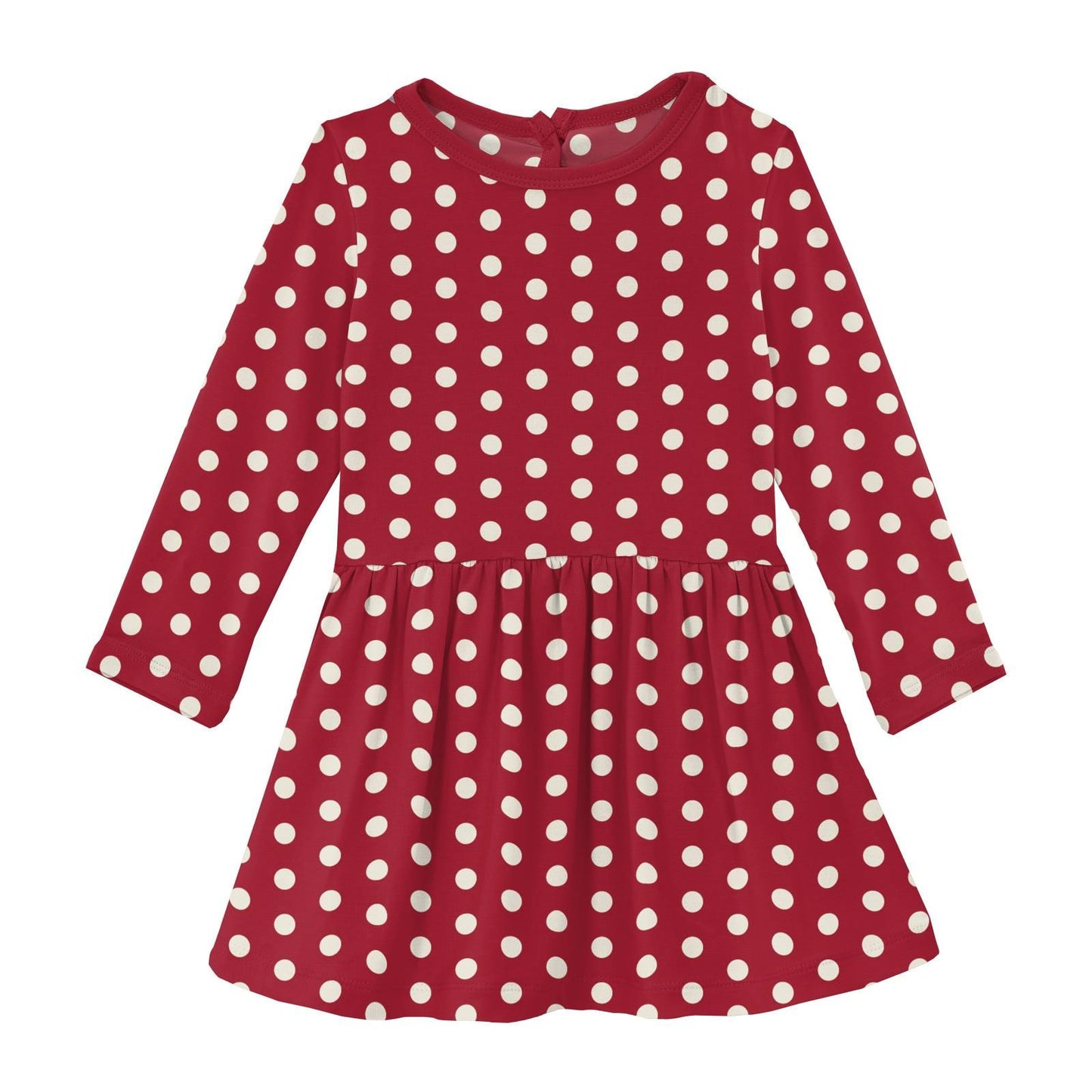 Twirl Dress (Long Sleeve) - Candy Apple Polka Dots