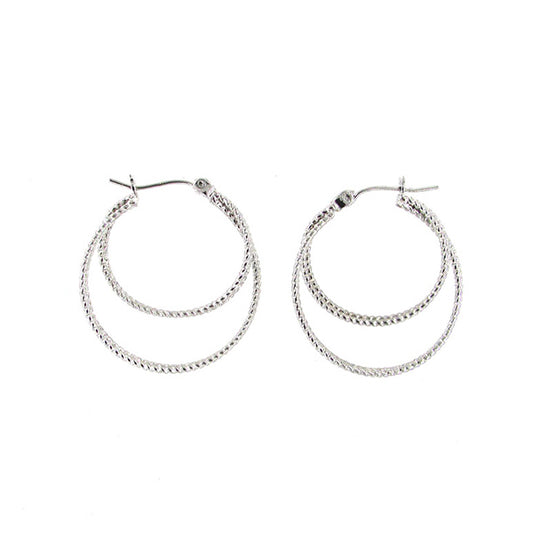 Spirit Earrings - Double Interlocking Hoop