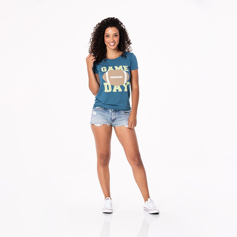 Women's Loosey Goosey Graphic Tee (Short Sleeve) - Deep Sea Game Day