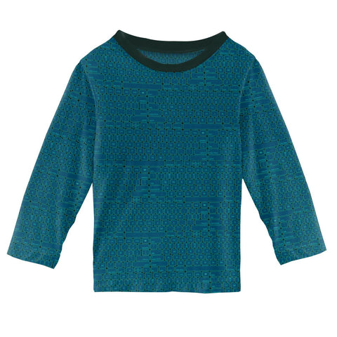 Crew Neck Tee (Easy Fit + Long Sleeve) - Pine  Keyboards