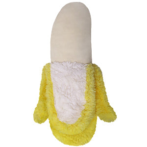 A back view of the plush banana