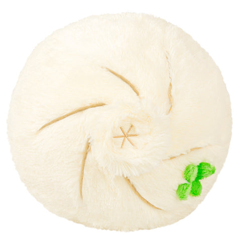 A top-down view of the plush soup dumpling