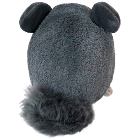 A back view of the plush chinchilla