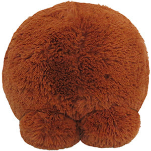 A back view of the plush bigfoot