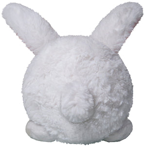 A back view of the plush bunny