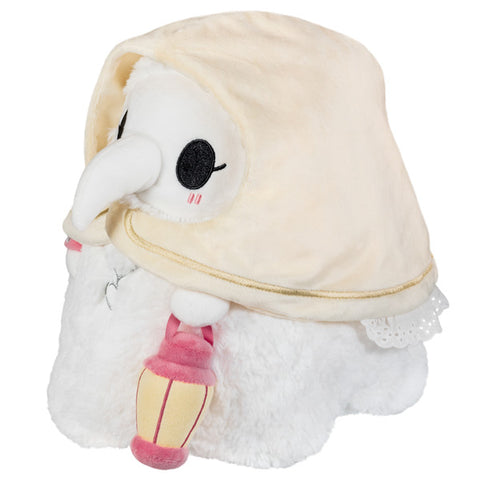 A side view of the plush Plague Nurse