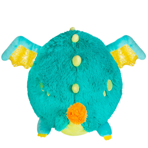 A back view of the plush dragon