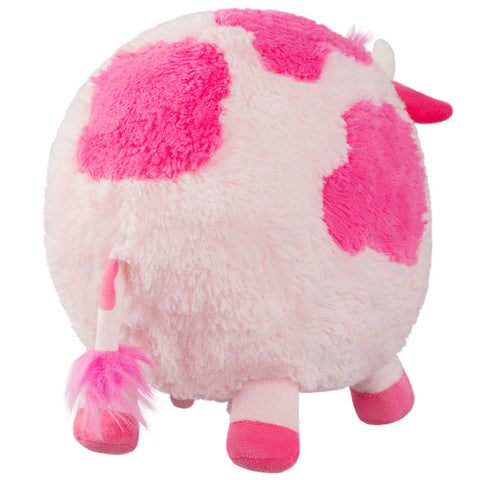 Back view of the plush strawberry cow