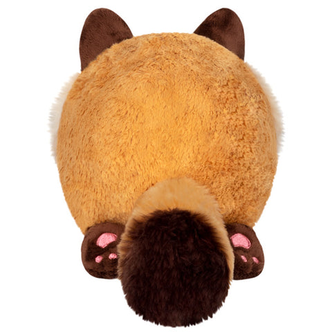 A back view of the plush tanuki