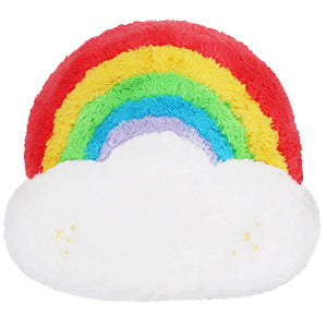 A back view of the plush rainbow