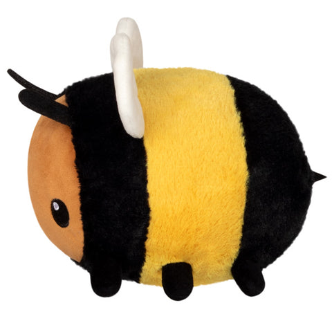 A side view of the plush bumblebee