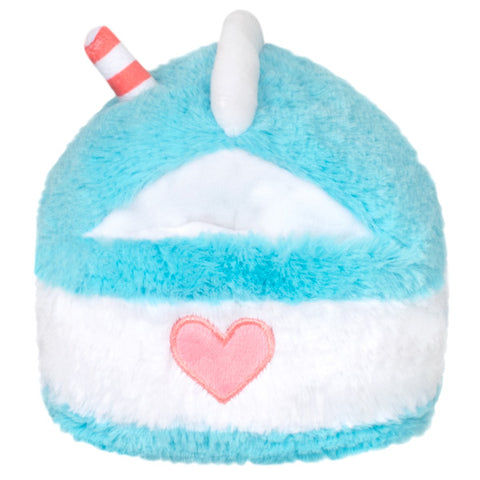 A back view of the plush milk carton