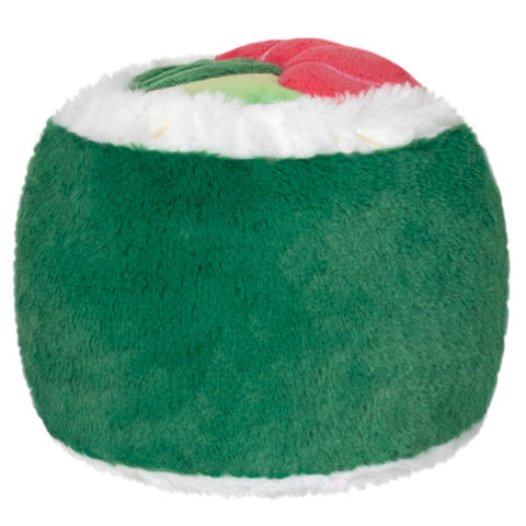 A back view of the plush sushi roll