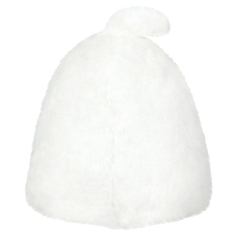 A back view of the plush ghost