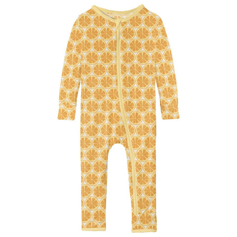 Coverall (Snaps/Zipper) - Natural Lemons