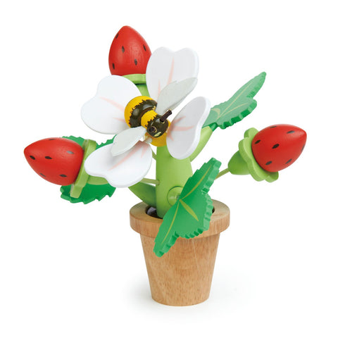 Wood Toy - Strawberry Flower Pot