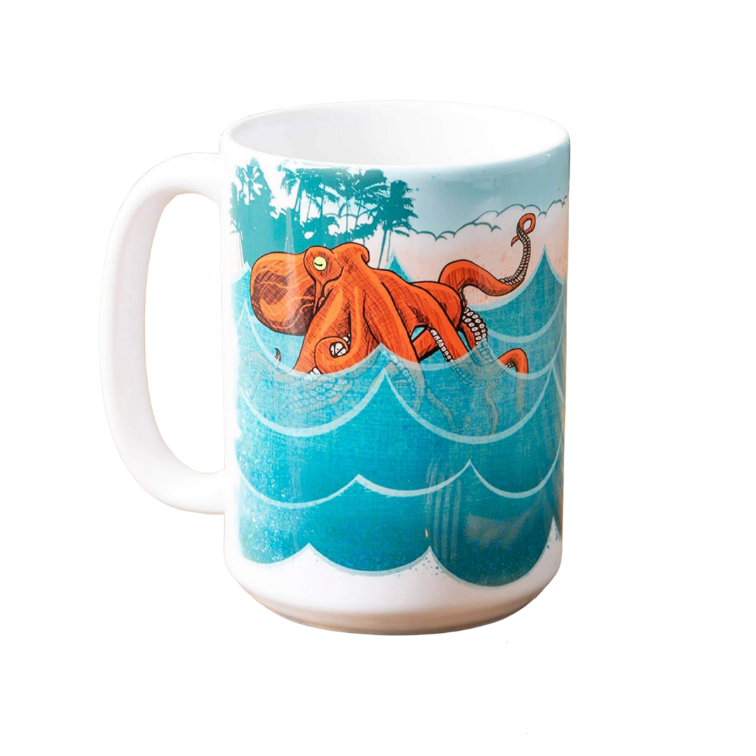 Mug (Ceramic) - Octopus 15oz