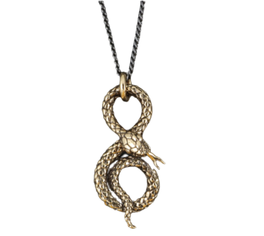 Jewelry - Coiled Snake Necklace (Bronze)