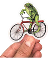 Sticker - Frog on a Bike