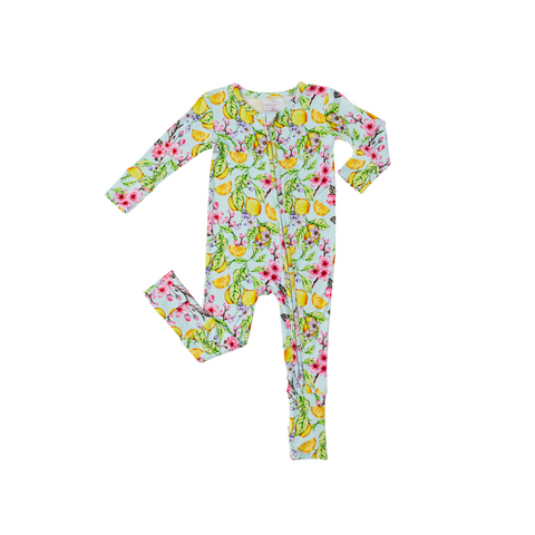 Footie (Zipper) - Lemon Sakura