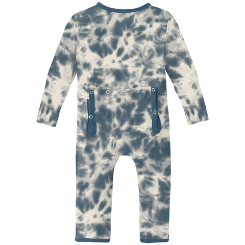 Coverall (Snaps/Zipper) - Deep Sea Tie Dye