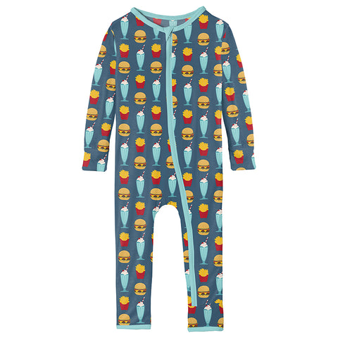 Coverall (Snaps/Zipper) - Deep Sea Cheeseburger