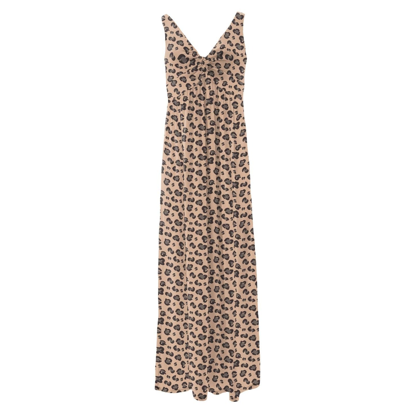 Women's Simple Twist Nightgown - Suede Cheetah Print