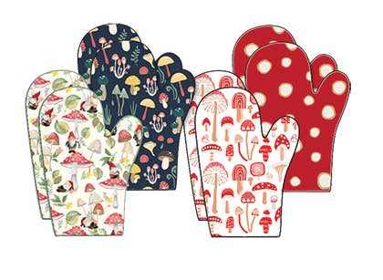 Oven Mitts - Mushroom Collection