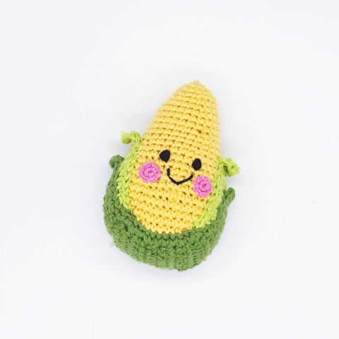 Yarn Rattle - Friendly Sweetcorn
