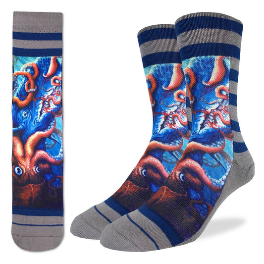 Men's Socks - Squid Attack