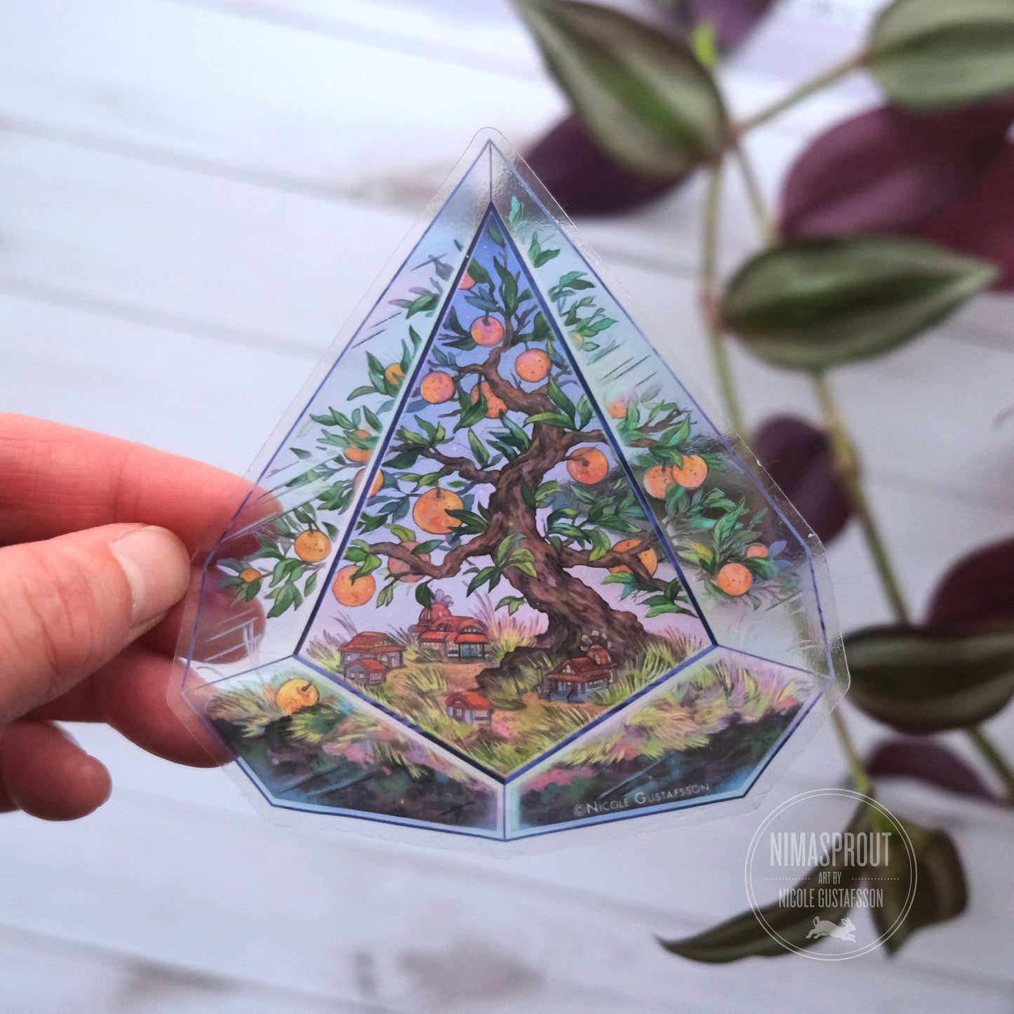 Sticker - Orange Tree Terrarium